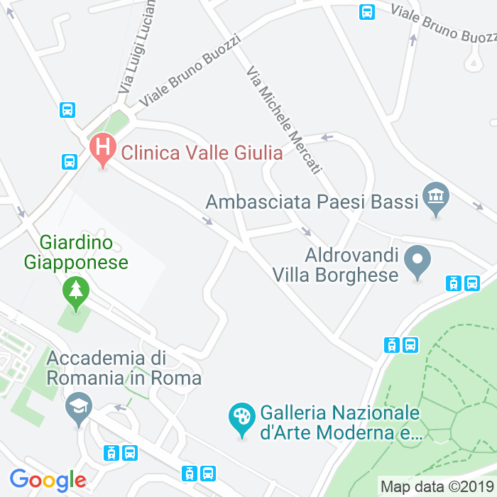 CAP di Via Giuseppe Mangili a Roma