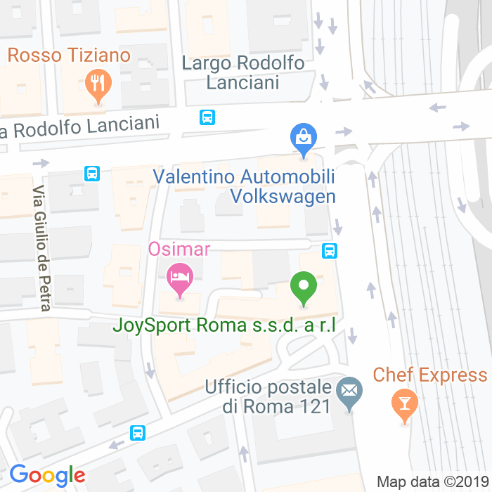 CAP di Via Giuseppe Melchiorri a Roma