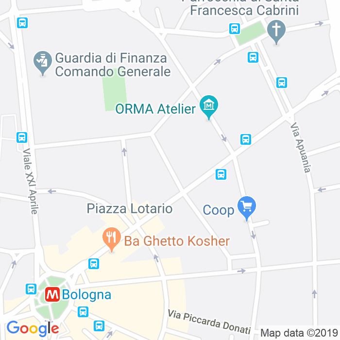 CAP di Via Giuseppe Pitre a Roma