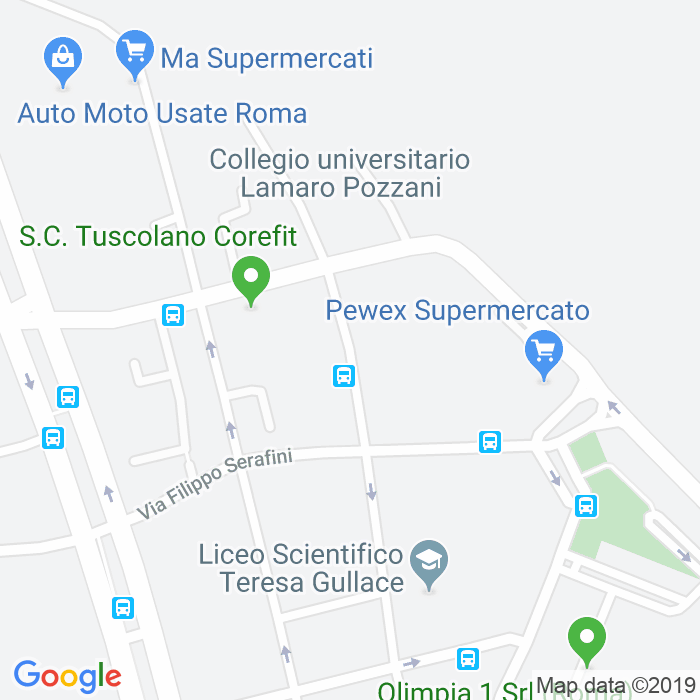 CAP di Via Giuseppe Saredo a Roma