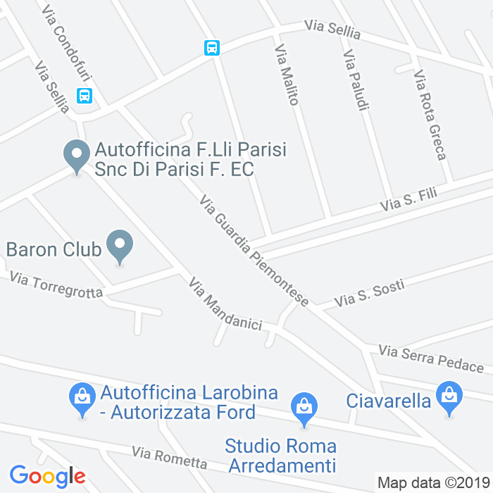 CAP di Via Guardia Piemontese a Roma