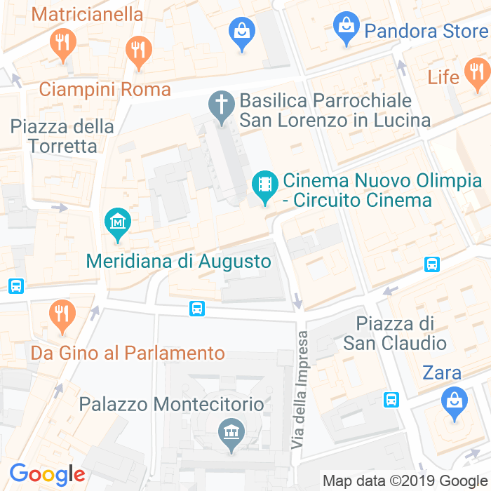 CAP di Via In Lucina a Roma
