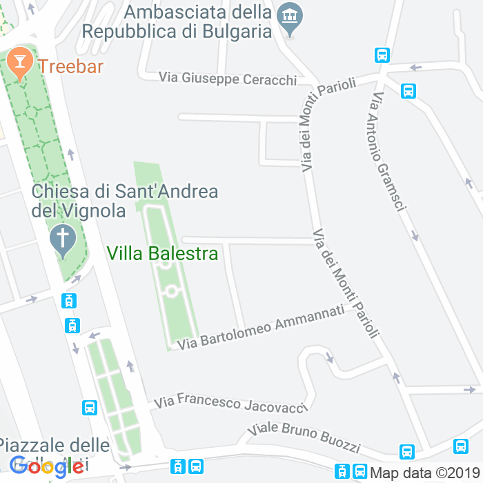 CAP di Via Jacopo Da Ponte a Roma