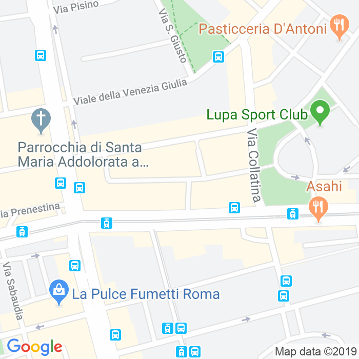 CAP di Via Latisana a Roma