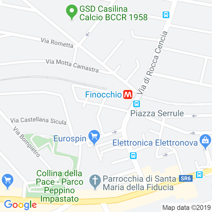 CAP di Via Licodia Eubea a Roma