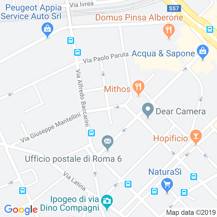 CAP di Via Luca Antonio Cracas a Roma