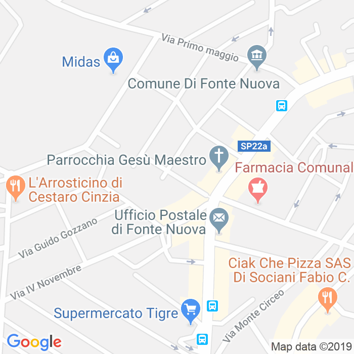 CAP di Via Ludovico Ariosto a Roma