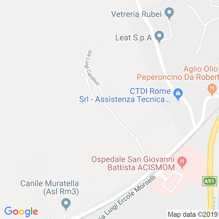 CAP di Via Luigi Candoni a Roma