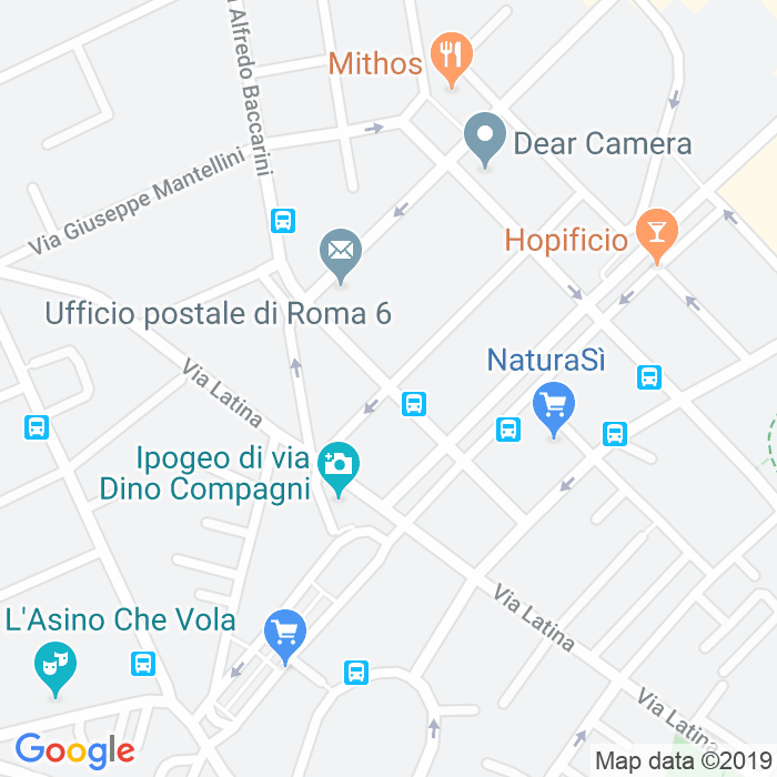 CAP di Via Luigi Cibrario a Roma