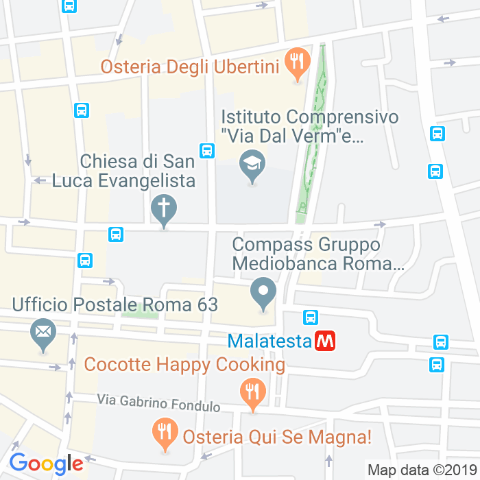 CAP di Via Luigi Gritti a Roma