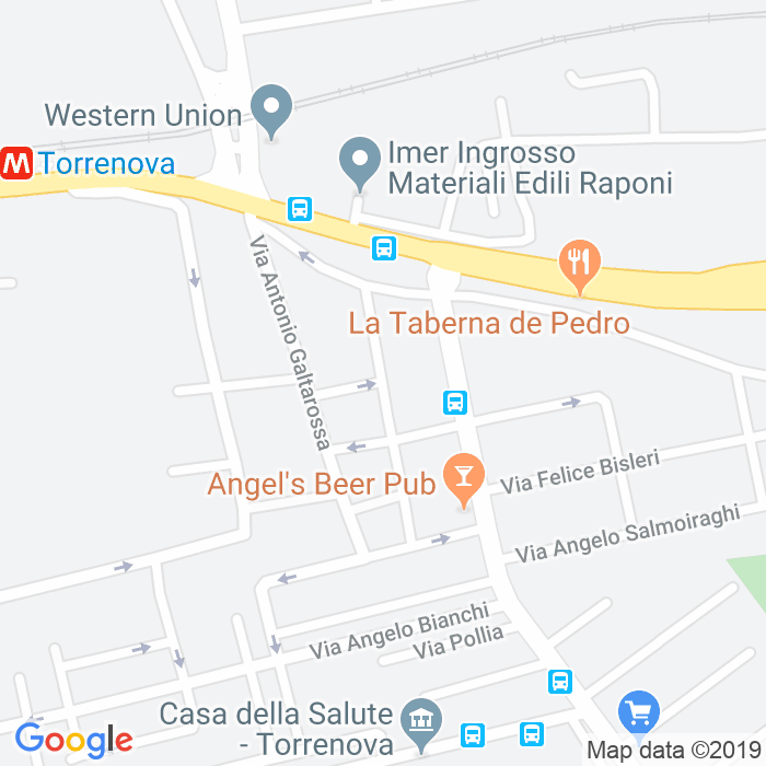CAP di Via Luigi Oltolina a Roma
