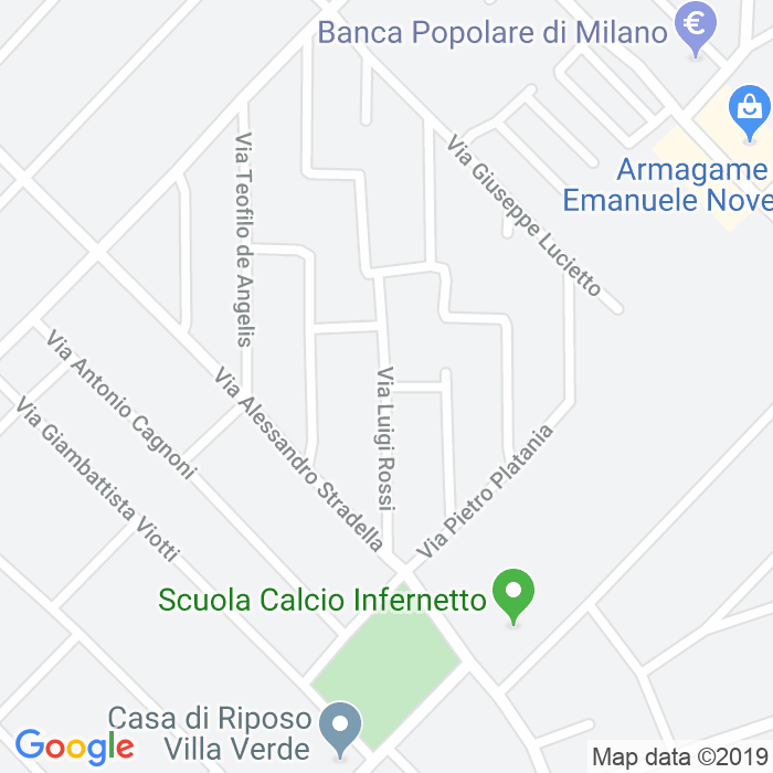 CAP di Via Luigi Rossi a Roma