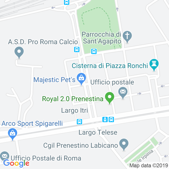 CAP di Via Marco Cornelio Cetego a Roma