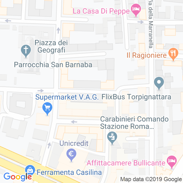 CAP di Via Mario Cartaro a Roma