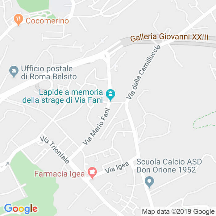 CAP di Via Mario Fani a Roma