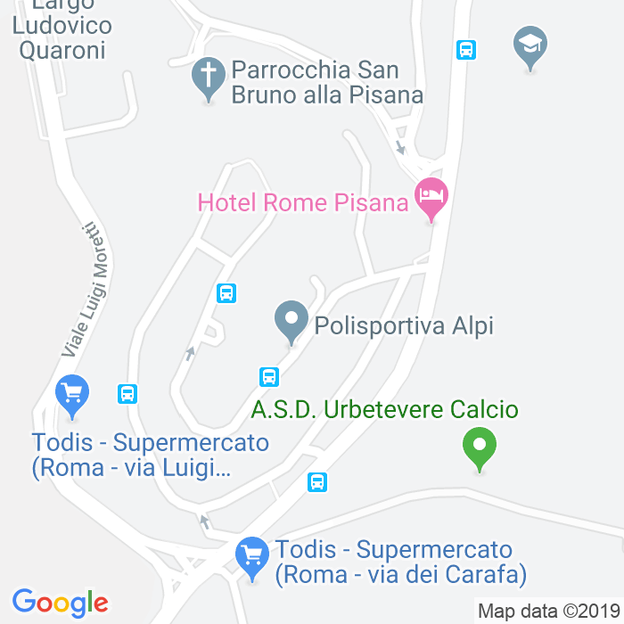 CAP di Via Mario Moretti a Roma