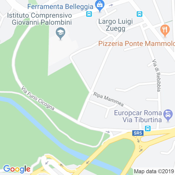 CAP di Via Mario Pensotti a Roma