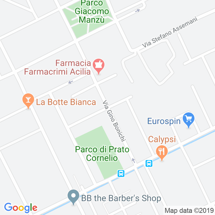 CAP di Via Medardo Rosso a Roma