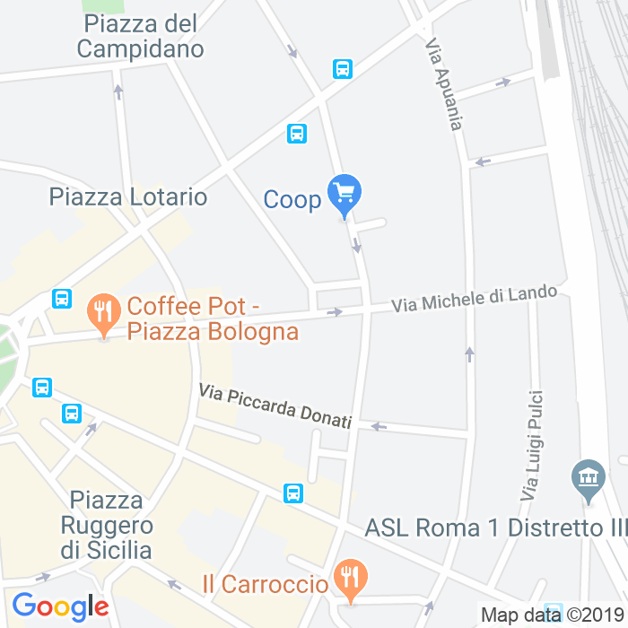 CAP di Via Michele Di Lando a Roma