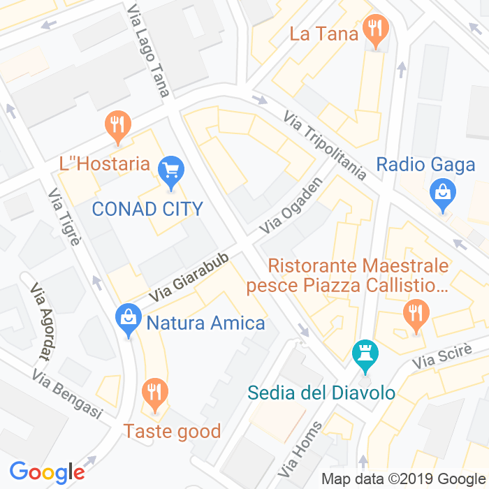 CAP di Via Migiurtina a Roma