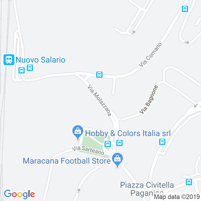 CAP di Via Molazzana a Roma