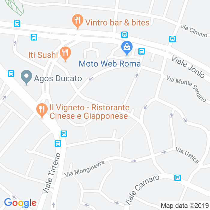 CAP di Via Monte Bianco a Roma