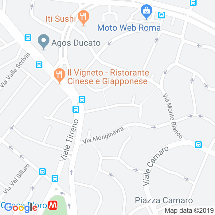 CAP di Via Monti Sibillini a Roma