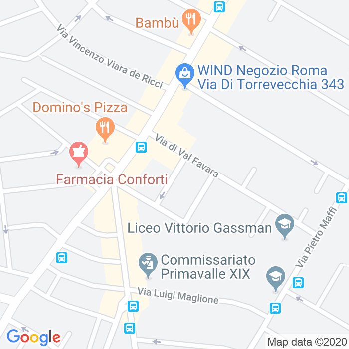 CAP di Via Nicola Canali a Roma