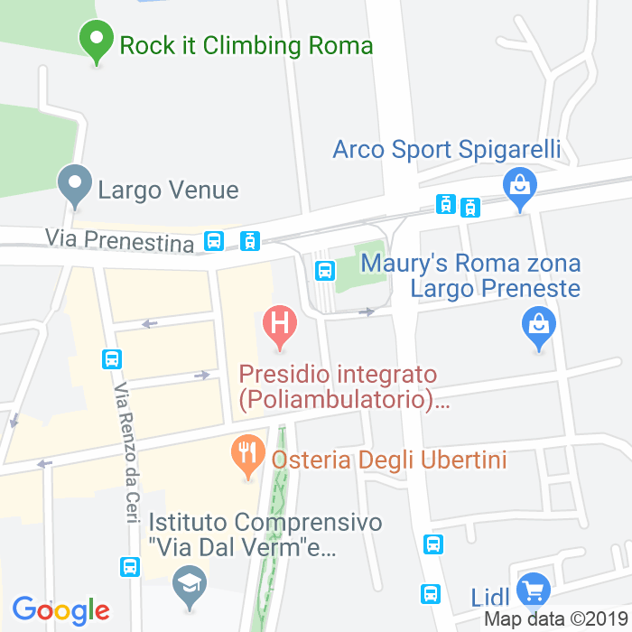 CAP di Via Nicolo'Forteguerri a Roma
