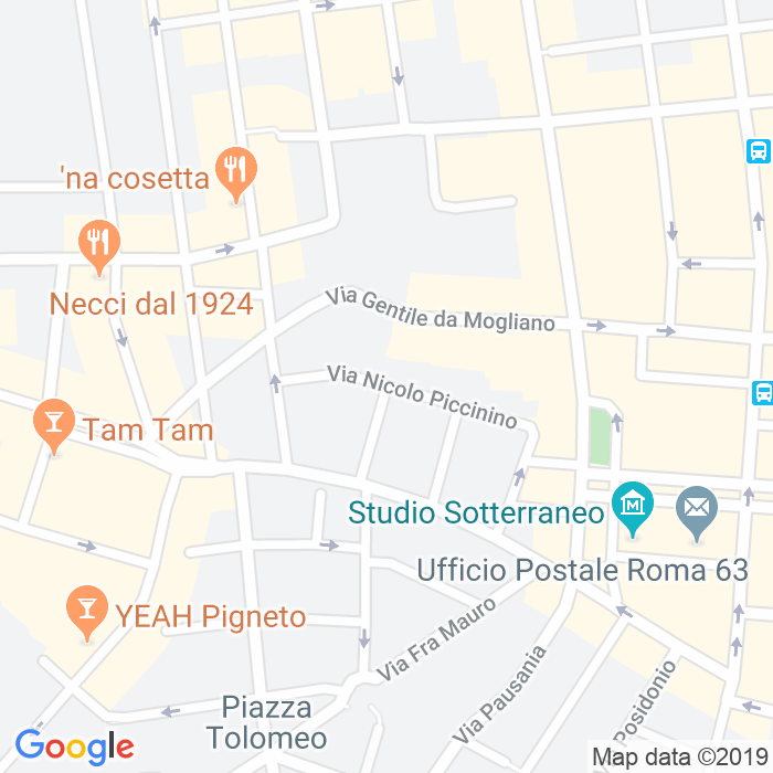 CAP di Via Nicolo'Piccinino a Roma
