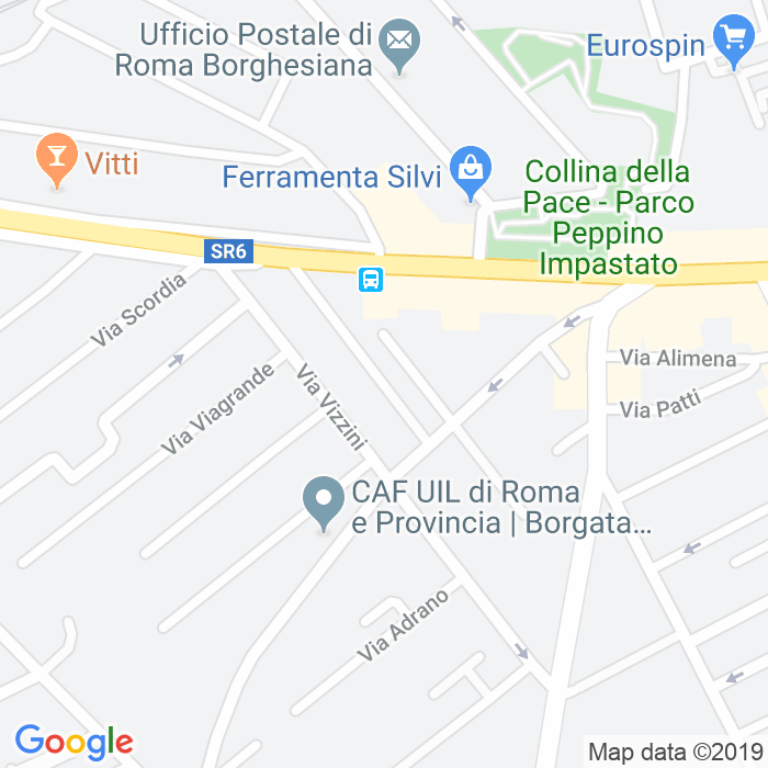 CAP di Via Palma Di Montechiaro a Roma