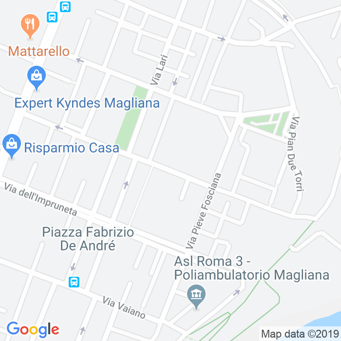 CAP di Via Pescaglia a Roma
