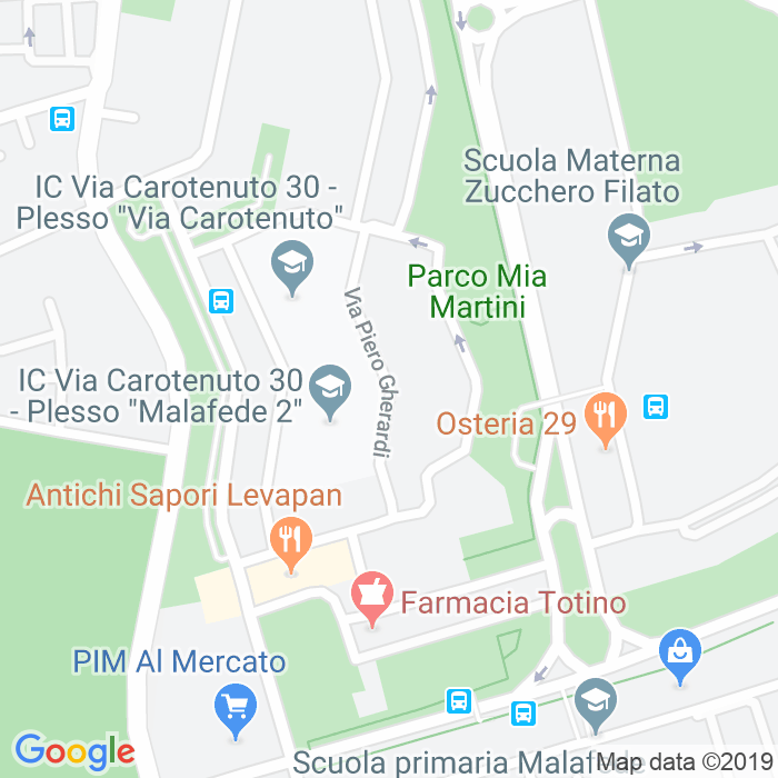CAP di Via Piero Gherardi a Roma