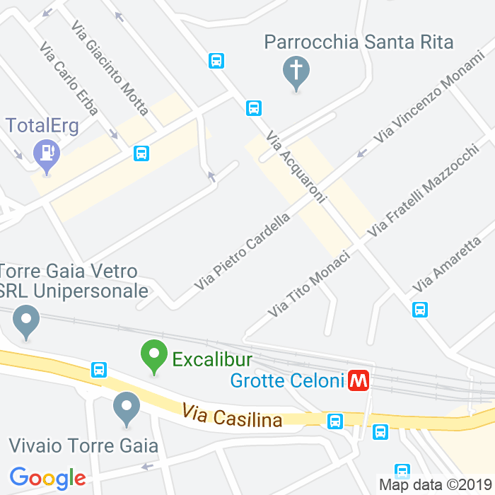 CAP di Via Pietro Cardella a Roma