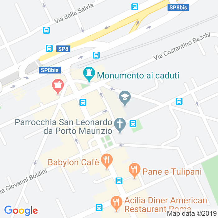 CAP di Via Pietro Da Mazzara a Roma