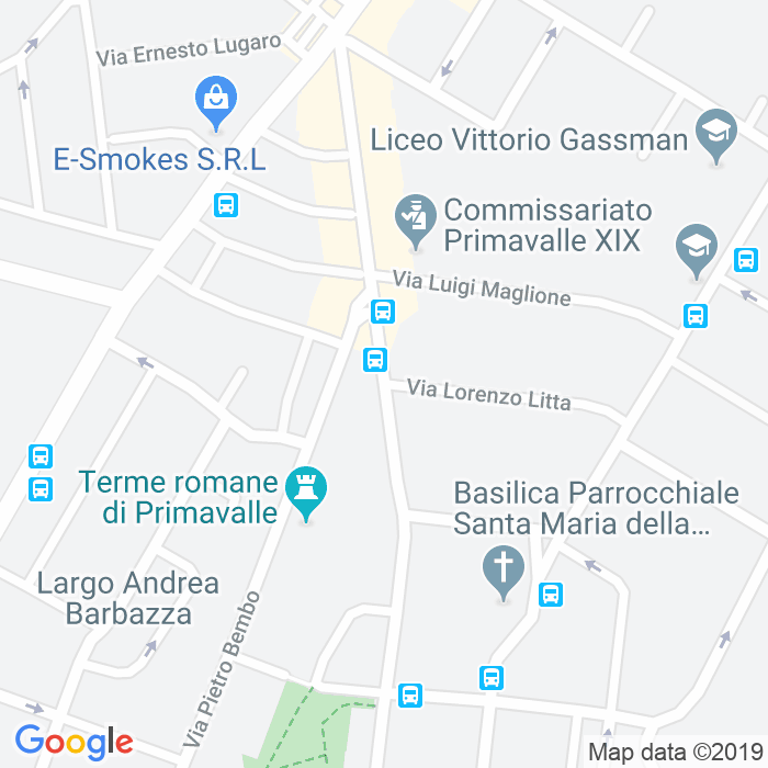 CAP di Via Pietro Gasparri a Roma