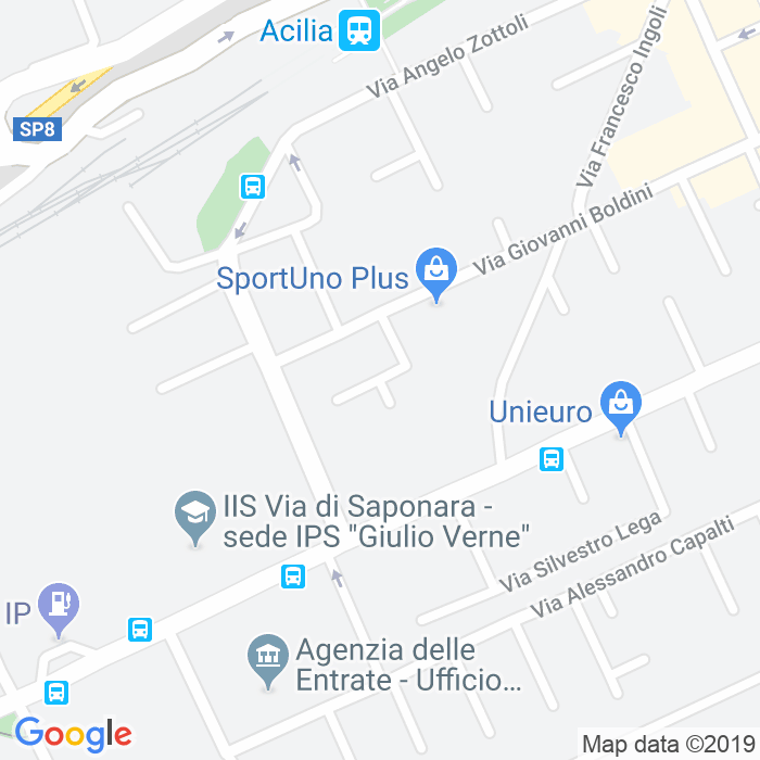 CAP di Via Pietro Marussig a Roma
