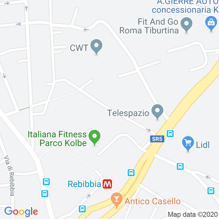 CAP di Via Raffaele Piria a Roma