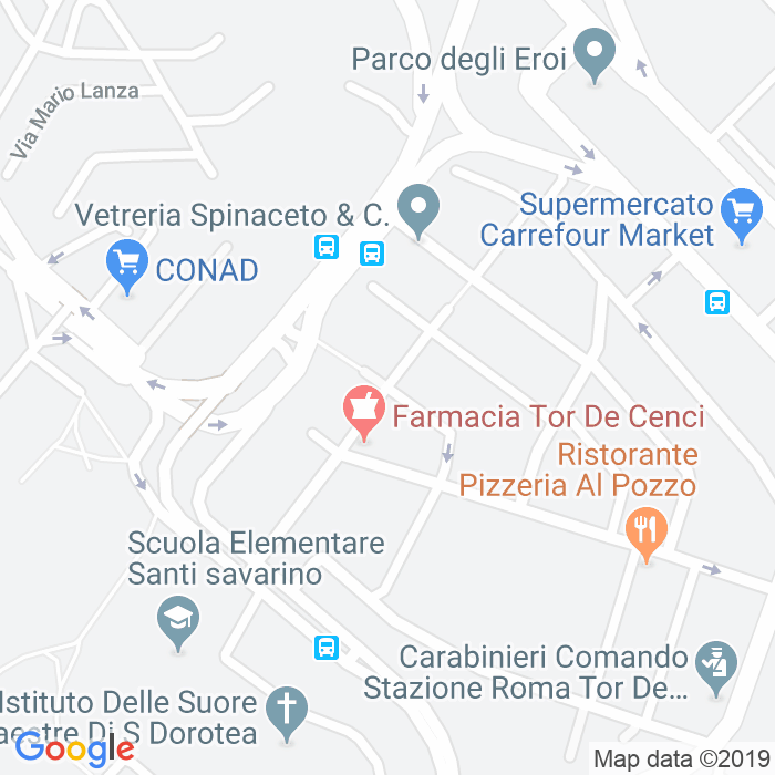 CAP di Via Raffaello Barbiera a Roma
