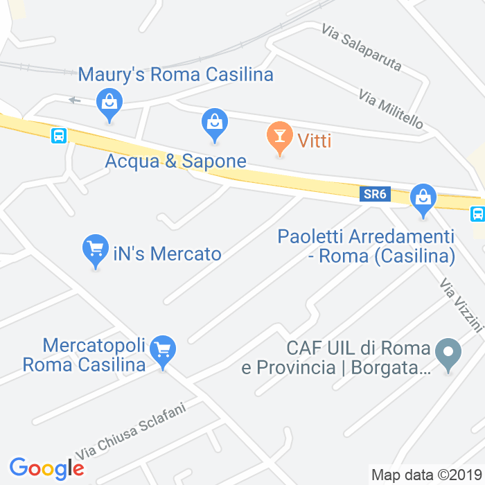 CAP di Via Ramacca a Roma