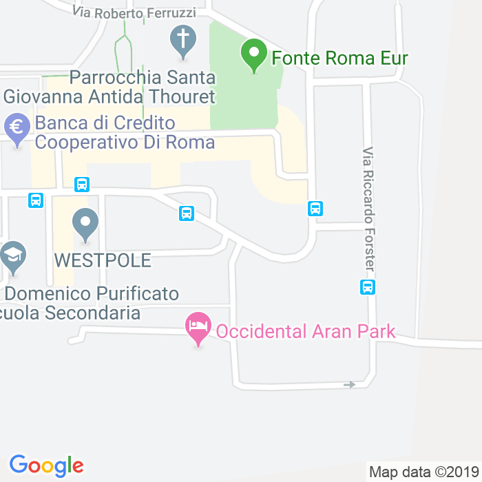 CAP di Via Riccardo Forster a Roma