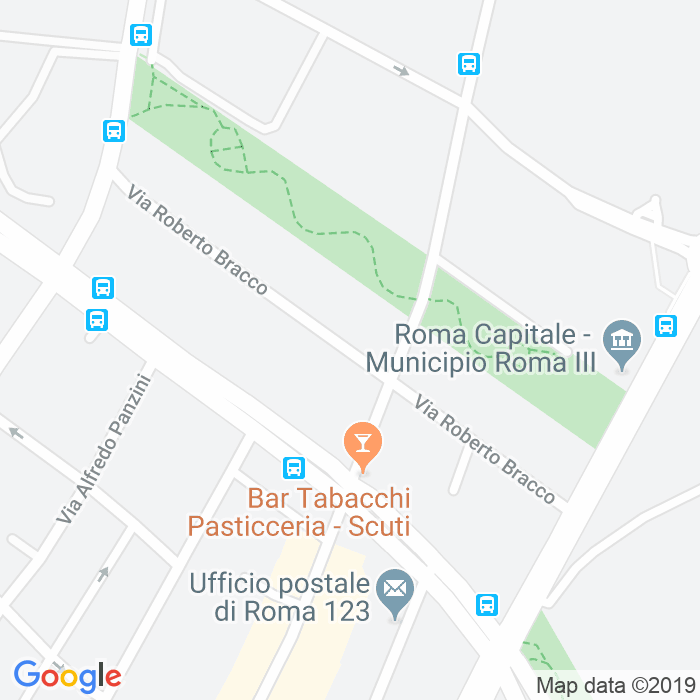 CAP di Via Roberto Bracco a Roma