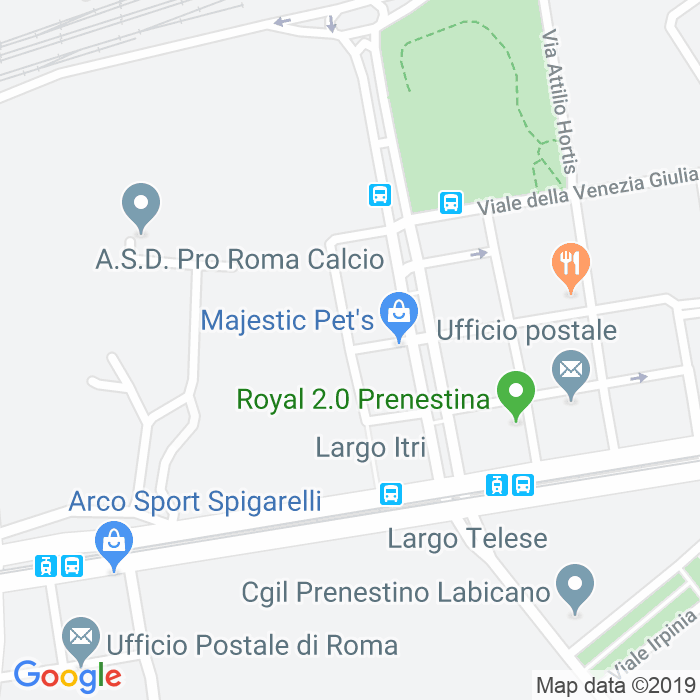 CAP di Via Rocca D'Arce a Roma