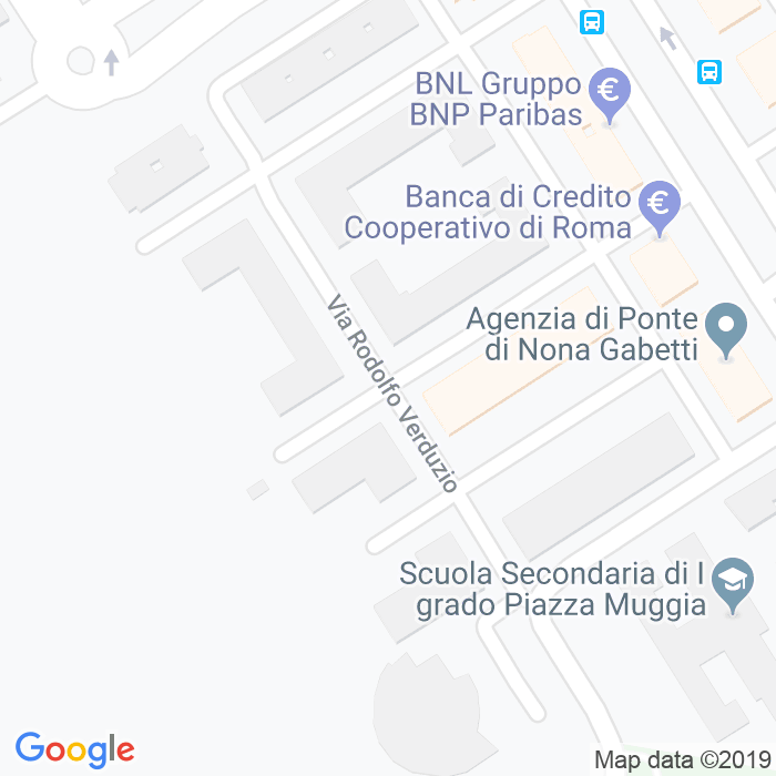 CAP di Via Rodolfo Verduzio a Roma