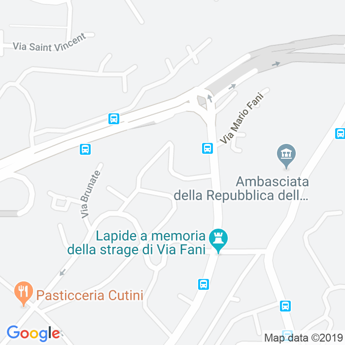 CAP di Via Roncegno a Roma
