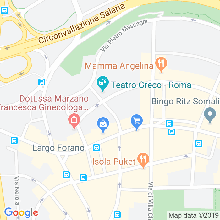 CAP di Via Ruggero Leoncavallo a Roma