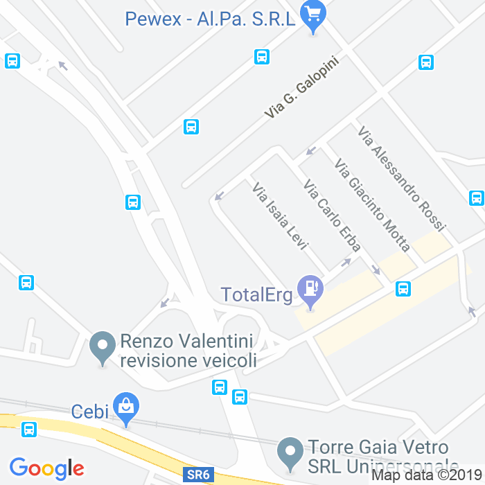 CAP di Via Stefano Pittaluga a Roma
