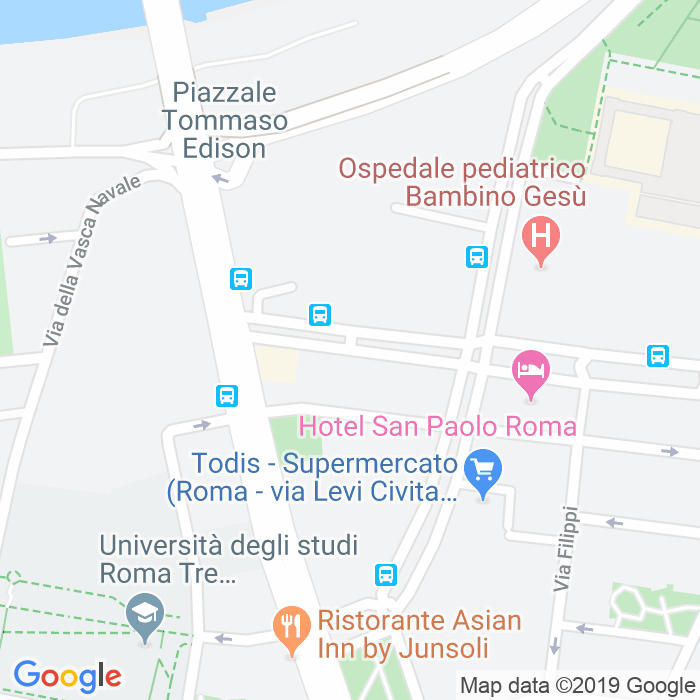 CAP di Via Temistocle Onesti Calzecchi a Roma