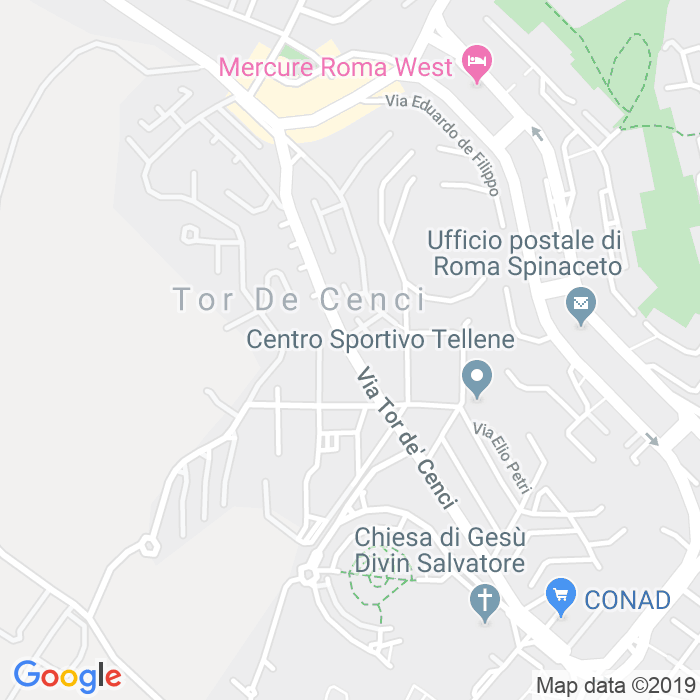 CAP di Via Tor De'Cenci a Roma