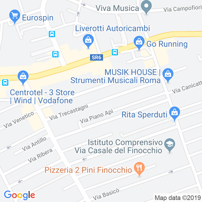 CAP di Via Trecastagni a Roma